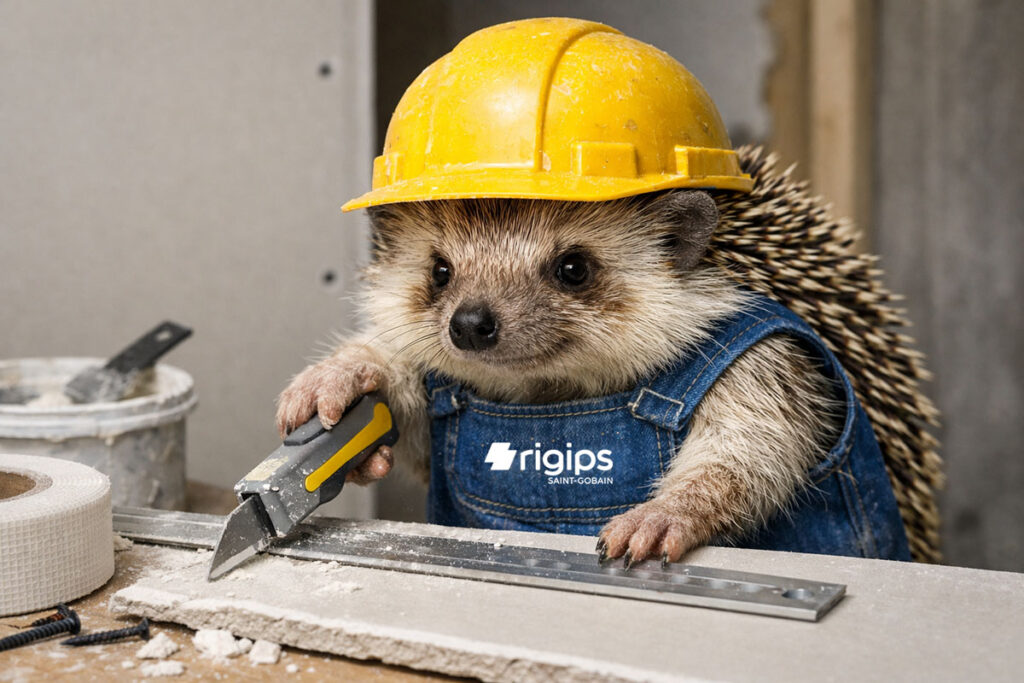 Ježko a sadrokartón